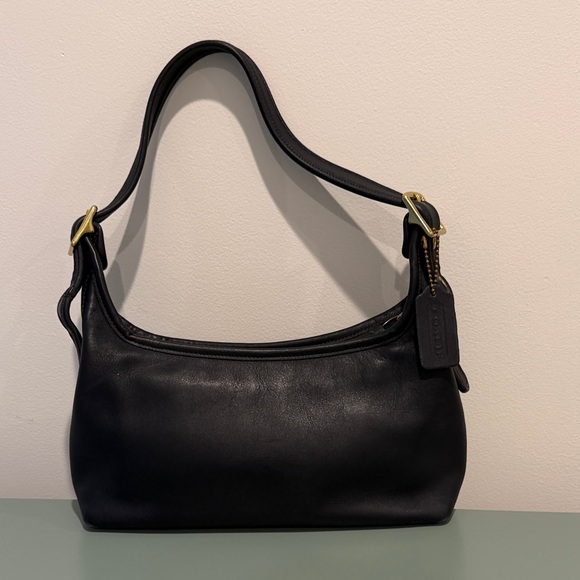 Vintage Coach Legacy Small Hobo Bag Dark Navy Style 9059